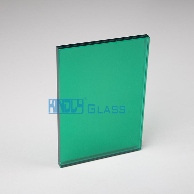 Blue Green PVB Clear Laminated Glass